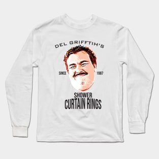 Del Griffith's Shower Curtain Rings - Since 1987 Long Sleeve T-Shirt